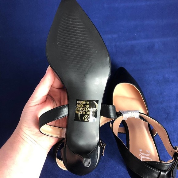 SALE - NWOB Journey + Crew Strappy Black Pumps - Picture 9 of 10